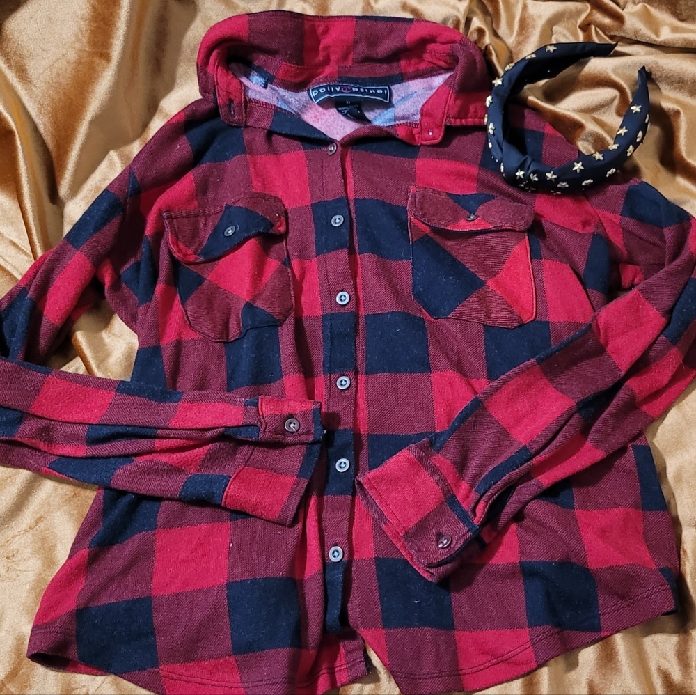 Black and Red Plaid Shirt